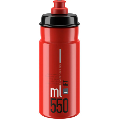 Elite Jet Bottle in Red and Black - 550ml