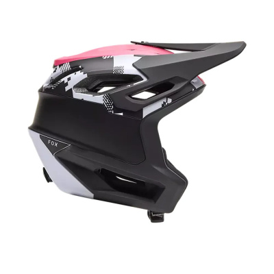Fox Dropframe Pro Digi Image Mountain Bike Helmet in Black and White