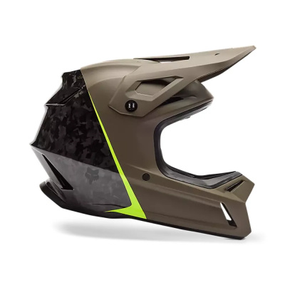 Fox Rampage RS Splice Full Face Mountain Bike Helmet in Military Green
