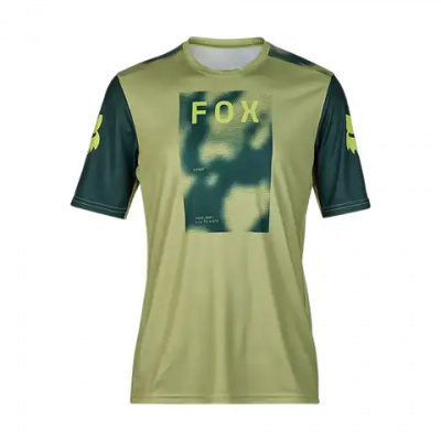 Fox Ranger Taunt Race Short Sleeve Mountain Bike Jersey in Pale Green