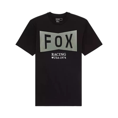 Fox Typeface Premium Tee in Black