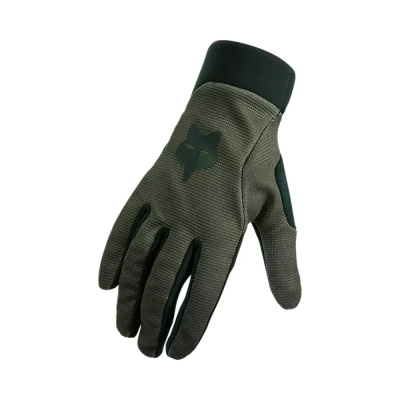 Fox Youth Ranger Mountain Bike Gloves in Military Green