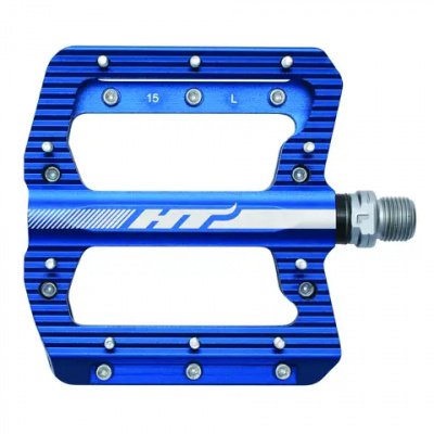 HT Pedals ANS01 Flat Mountain Bike Pedals in Blue