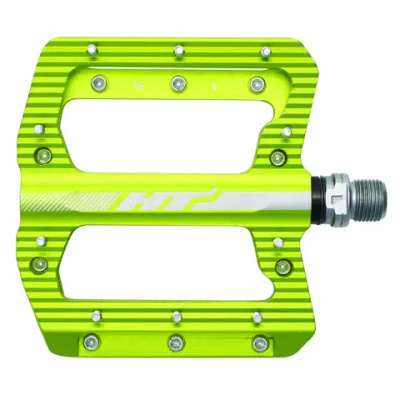 HT Pedals ANS01 Flat Mountain Bike Pedals in Green