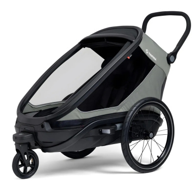 Hamax Outback Next Single Bicycle Trailer in Green