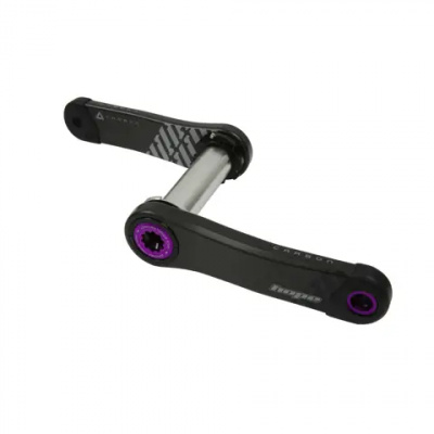 Hope No Spider Carbon 155mm Crankset in Purple