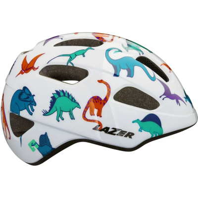 Lazer PNut 2.0 KinetiCore Kids Bike Helmet in Dinosaurs
