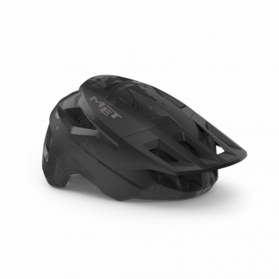 MET Shelter Youth Mountain Bike Helmet in Black - Uni-Size 52-56cm