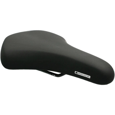 Madison Freewheel U300 GelCel Short Fit Saddle in Black - 202mm x 268mm
