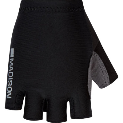 Madison Freewheel Youth Cycling Mitts in Black