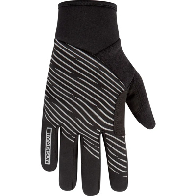 Madison Stellar Youth Reflective Windproof Thermal Gloves in Black