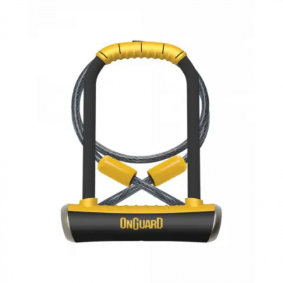 OnGuard Diamond Sold Secure Pitbull DT Lock in Black and Yellow Diamond Secure
