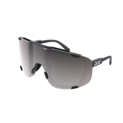 POC Devour Cycling Sunglasses in Uranium Black Clarity Road and Sunny Silver