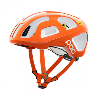 POC Octal MIPS Cycling Helmet in Fluorescent Orange AVIP