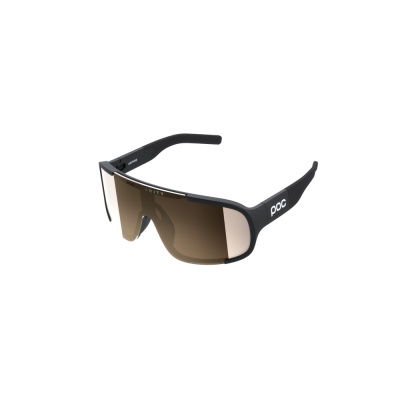 POC Sports Aspire Bike Sunglasses in Uranium Black with Clarity Partly Sunny Lens