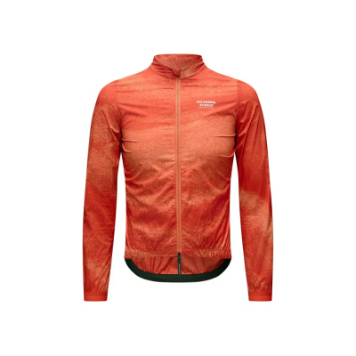 Pas Normal Studios Mechanism Stow Away Jacket in AOP Hibiscus Orange