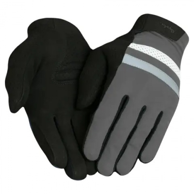 Rapha Brevet Reflective Gloves in Black