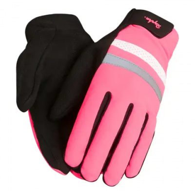 Rapha Brevet Reflective Gloves in High-Vis Pink