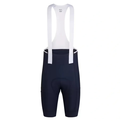 Rapha Men's Brevet Element Cargo Bib Shorts in Dark Navy and White