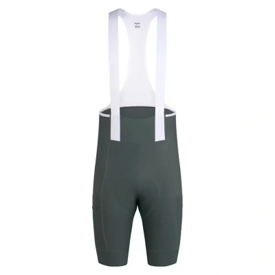 Rapha Men's Brevet Element Cargo Bib Shorts in Onyx and White