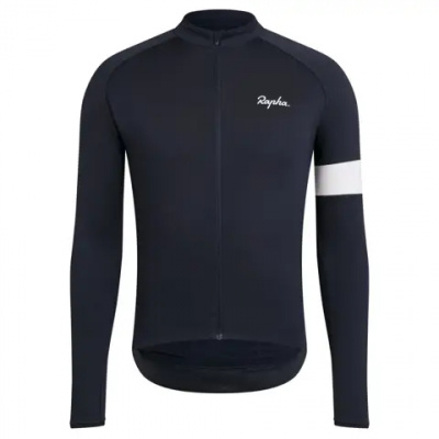 Rapha Men's Core Long Sleeve Cycling Jersey in Dark Navy