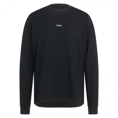 Rapha Men's Long Sleeve Cotton T-Shirt in Black
