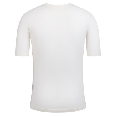 Rapha Men's Merino Lightweight Short Sleeve Base Layer in Cream and White