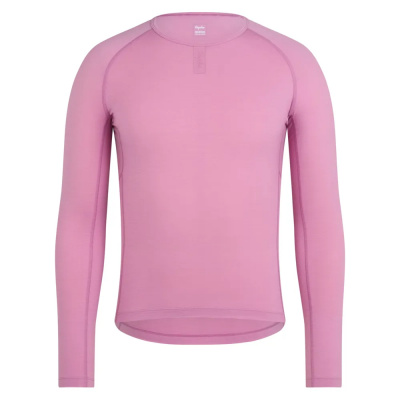 Rapha Men's Merino Long Sleeve Base Layer in Dusty Mauve