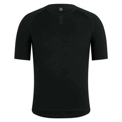 Rapha Men's Merino Short Sleeve Base Layer in Black
