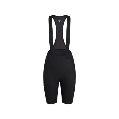 Rapha Women's Brevet Element Cargo Bib Shorts in Black and White