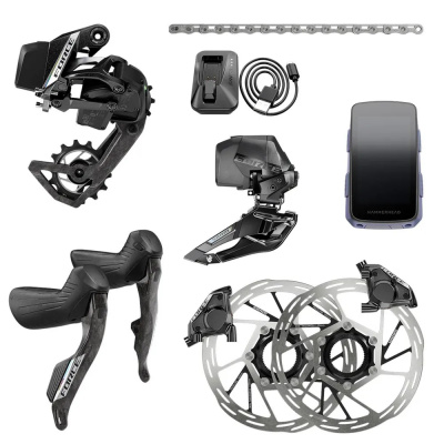 Sram Force AXS 2X E1 Electronic HRD Groupset with HammerHead Karoo - 36T