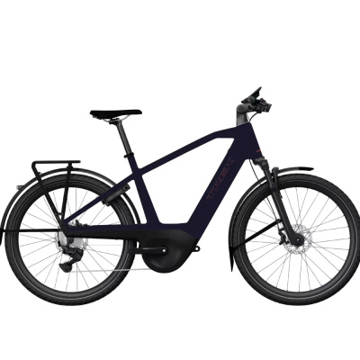 TREK Charter+ 4 Nexus 5 Belt 540Wh Electric Hybrid Bike in Covellite Blue