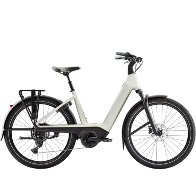TREK Charter+ 4 R9 Lowstep 540Wh Electric Hybrid Bike in Fury Red