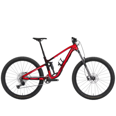 TREK Fuel EX 5 Full Suspension Mountain Bike in Gloss Fury Red and Matte Dark Carmine