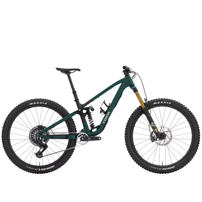 TREK Fuel LX 9 Eagle 90 Gen 7 Full Suspension Mountain Bike in Matte Juniper and Blue Sage Splatter