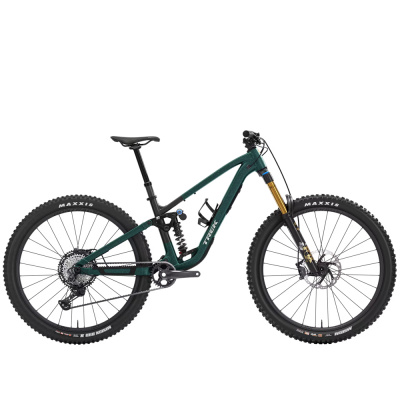 TREK Fuel LX 9 XT Gen 7 Full Suspension Mountain Bike in Matte Juniper and Blue Sage Splatter