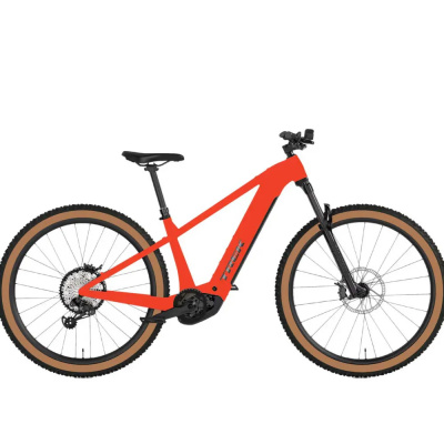TREK Powerfly+ 4 Equipped Gen 5 800Wh Electric Mountain Bike in Radioactive Red and Black Chrome