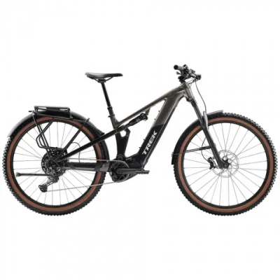 TREK Powerfly FS+ 4 Equipped Gen 4 600Wh Full Suspension Electric Mountain Bike in Mercury and Dark Web