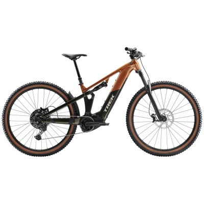 TREK Powerfly FS+ 4 Gen 4 600Wh Full Suspension Electric Mountain Bike in Pennyflake and Black Olive