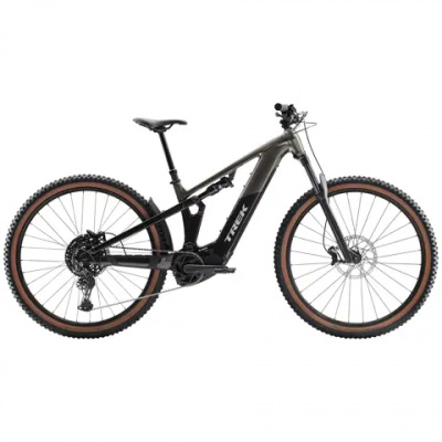 TREK Powerfly FS+ 4 Gen 5 600Wh Full Suspension Electric Mountain Bike in Mercury and Dark Web