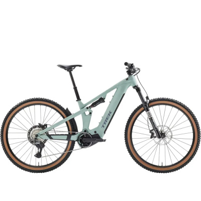 TREK Powerfly FS+ 5 Gen 4 800Wh Full Suspension Electric Mountain Bike in Blue Sage and Catalina Fog