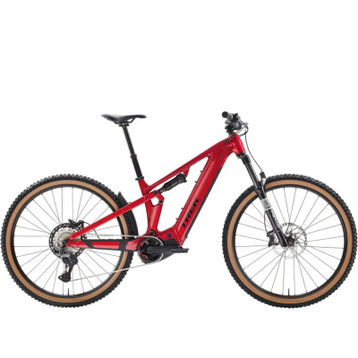 TREK Powerfly FS+ 5 Gen 4 800Wh Full Suspension Electric Mountain Bike in Fury Red