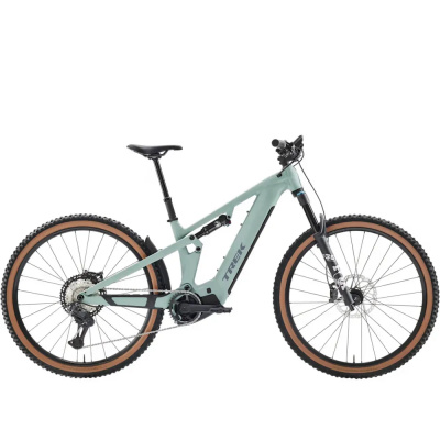 TREK Powerfly FS+ 8 Gen 4 800Wh Full Suspension Electric Mountain Bike in Blue Sage and Catalina Fog