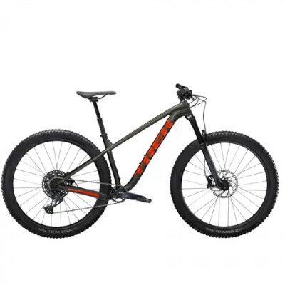 TREK Roscoe 8 Hardtail Mountain Bike in Matte Black Olive