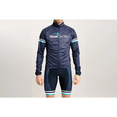 Team Cycles Windshield Cycling Jacket in Navy Blue