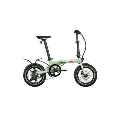 UTO Morning OG16 230Wh Electric Folding Bike in Sage Green