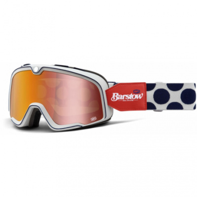 100% Barstow Goggle Flash Red Lens