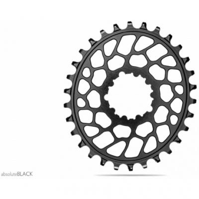 Absolute Black OVAL Sram Direct Mount SUPER BOOST - flat chainring (0mm offset)