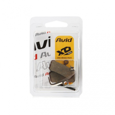 Avid Disc Brake Pads  Medium OrganicSteel Quiet  TrailGuideG2Level 4 Piston