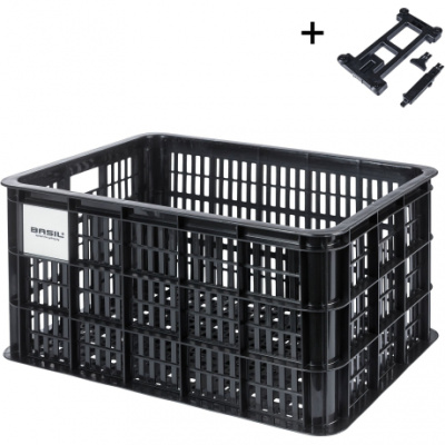 Basil Bicycle Crate MIK Large 40L Recycled synthetic
